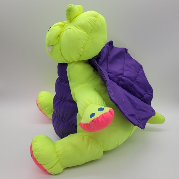 VINTAGE | Stuffins Puffalump dragon stuffie stuffed toy 13" - Picture 4 of 5